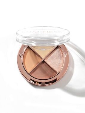 Luminess Neutral Glow 4-Shade Eyeshadow Palette - Beige, Taupe, Champagne, Cream